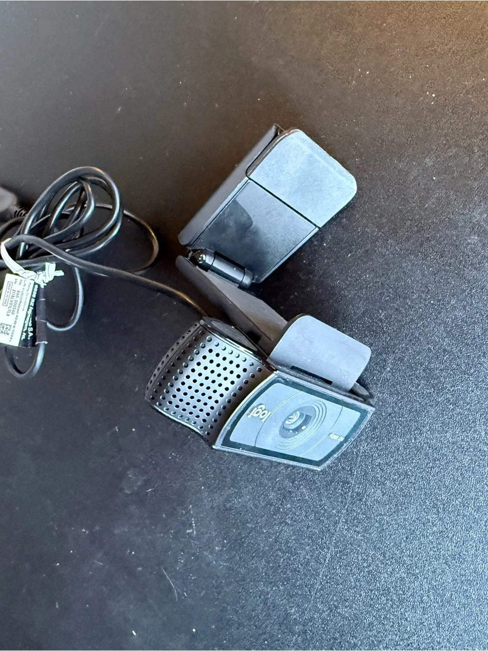 Logitech Black USB Webcam with Clip Mount